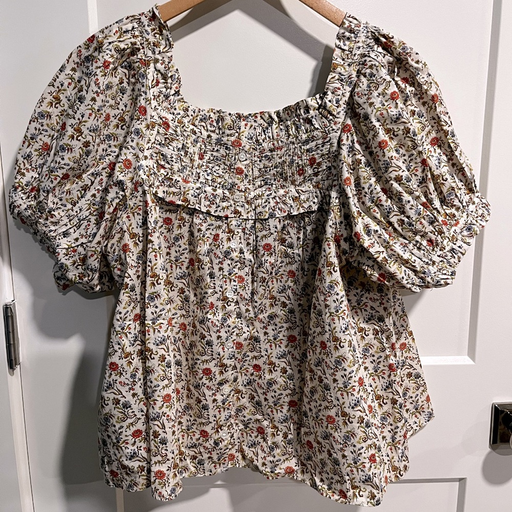 Doen Farley top in Jardin du chateau floral print - Picture 3 of 3